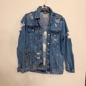 Denim Co Distressed Denim Jacket - US Size 4